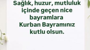 KURBAN BAYRAMINIZ KUTLU OLSUN