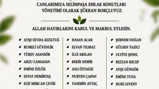 TEŞEKKÜR MESAJI