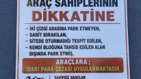OTOPARK UYARI LEVHALARI