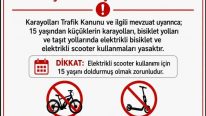 15 YAŞ ALTI İÇİN ELEKTRİKLİ BİSİKLET VE SCOOTER KULLANIMI
